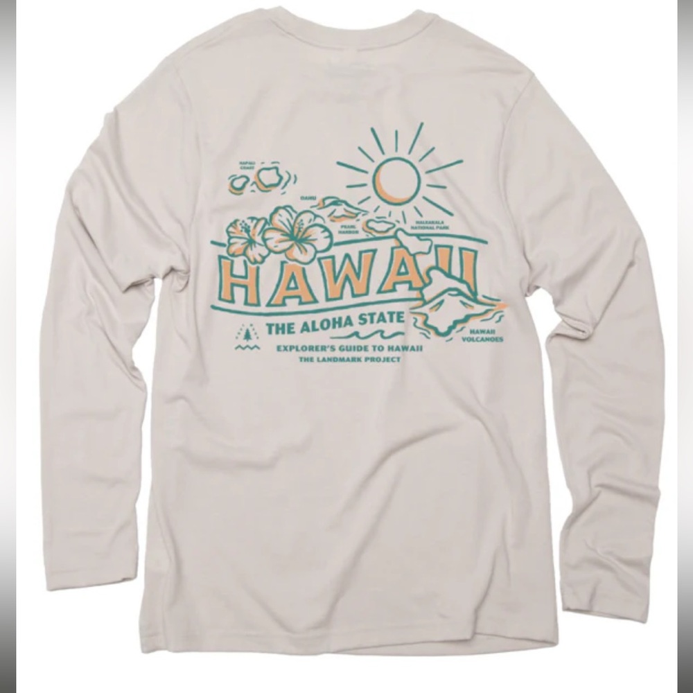 The Landmark Project Explore Hawaii Unisex Long Sleeve Pocket Long Sleeve
